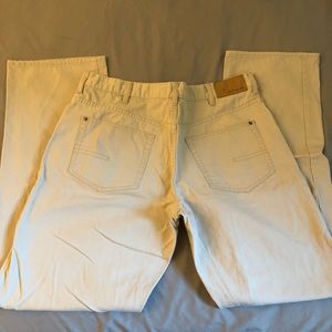 Calvin Klein Jeans Tan/White Pants Jeans